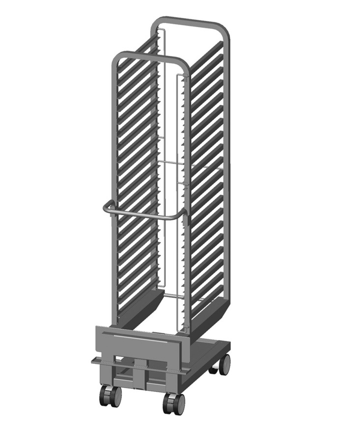 ONE-PIECE TROLLEY WITH PAN...