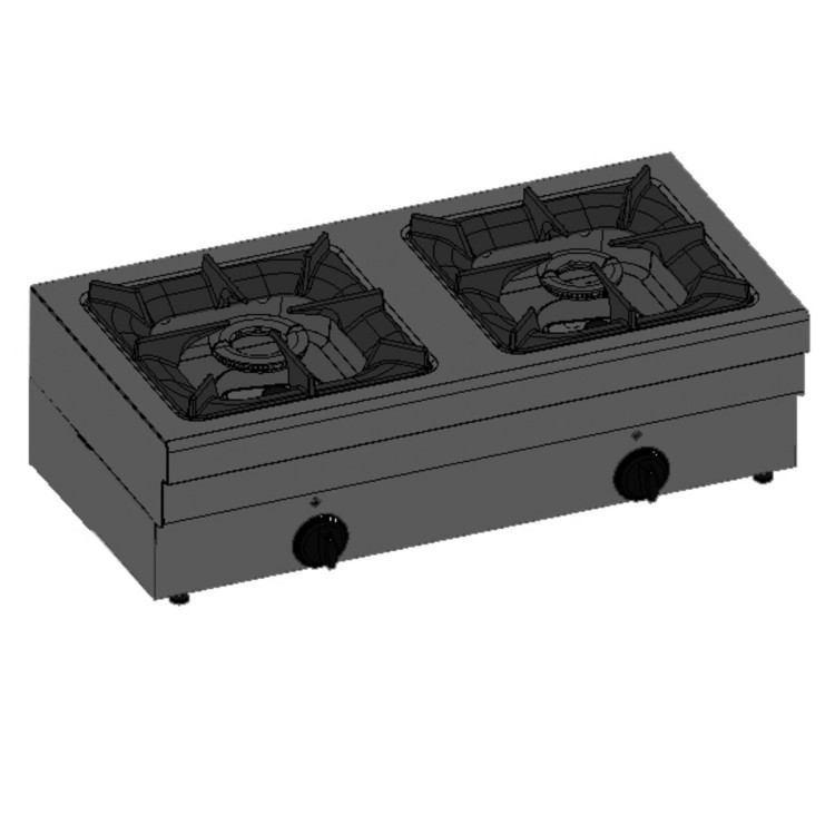 2-BURNER COUNTERTOP COOKER - VERSION 1