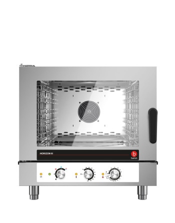 HORNO COMBINADO A GAS DE VAPOR DIRECTO - 5 X 1/1 GN - 5 X 600 X 400 ● MANDOS ELECTROMECÁNICOS