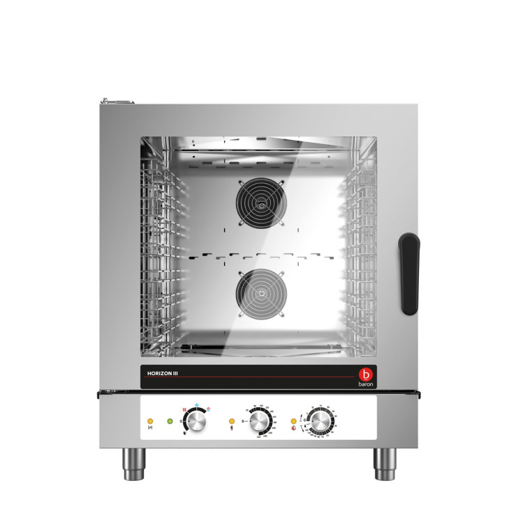 FOUR MIXTE À GAZ À VAPEUR DIRECTE - 7 X 1/1 GN - 7 X 600 X 400 ● COMMANDES ÉLECTROMÉCANIQUES
