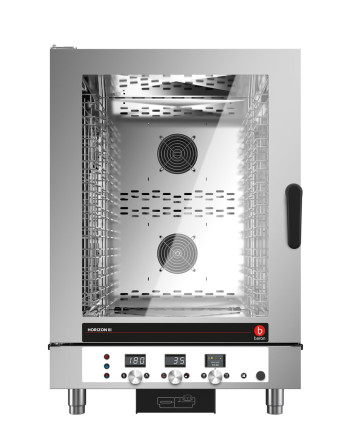 FORNO COMBINATO A GAS A VAPORE DIRETTO - 10 X 1/1 GN - 10 X 600 X 400 ● COMANDI ELETTROMECCANICI