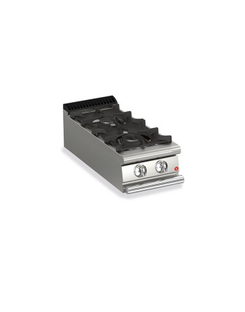 Kuchenka gazowa z 2 palnikami, wersja z blatem – 13,5 kW