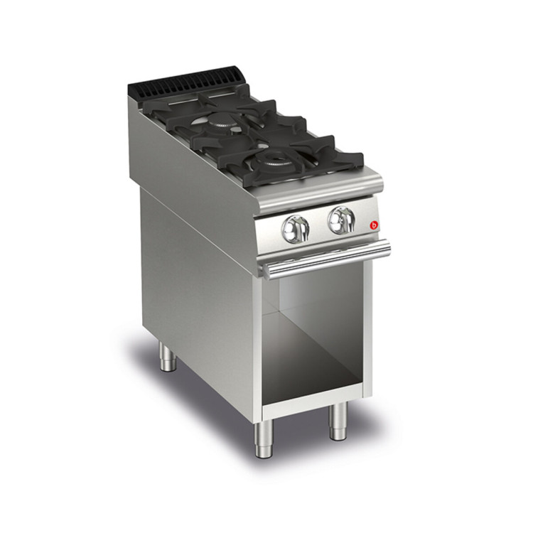 COCINA DE GAS DE 2 QUEMADORES EN COMPARTIMENTO ABIERTO - 13,5 KW