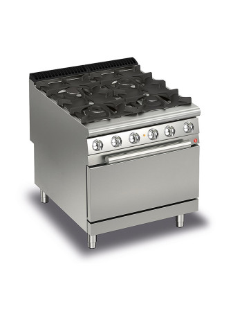 COCINA DE GAS DE 4 FUEGOS CON HORNO ELÉCTRICO