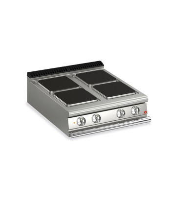 CUISINE 4 PLAQUES CARRÉES ÉLECTRIQUES VERSION TOP
