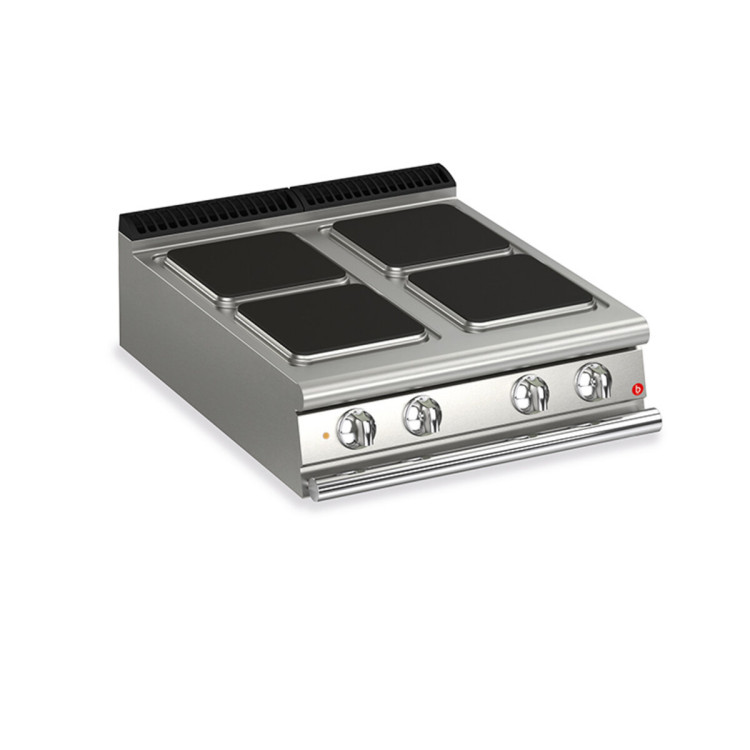 CUISINE 4 PLAQUES CARRÉES ÉLECTRIQUES VERSION TOP