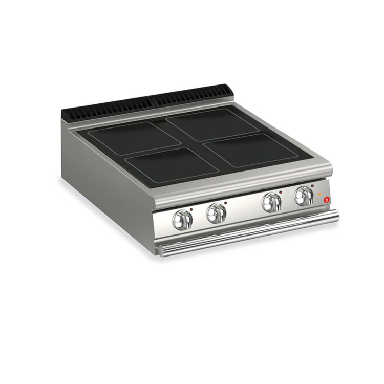 CUCINA ELETTRICA 4 ZONE VETROCERAMICA VERSIONE TOP