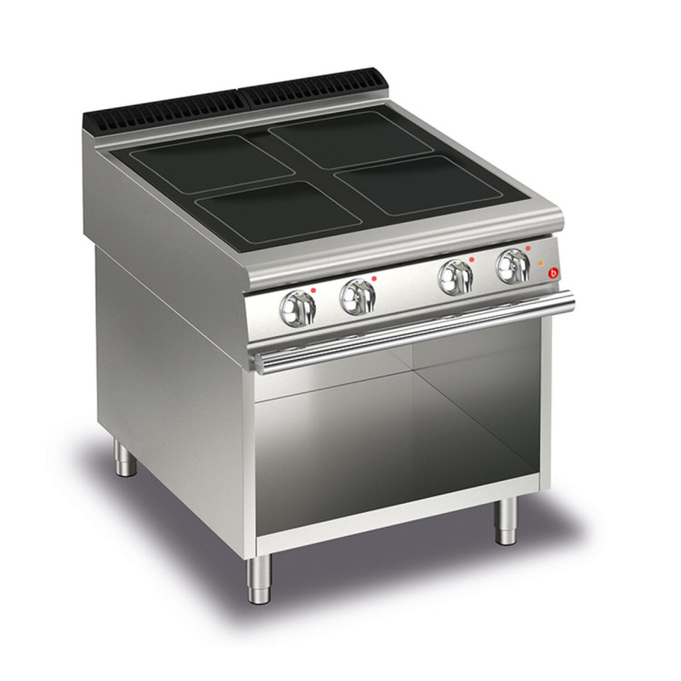 CUCINA ELETTRICA 4 ZONE VETROCERAMICA SU VANO A GIORNO