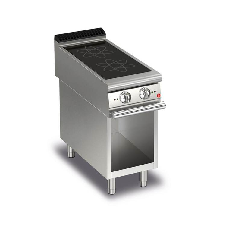 COCINA ELÉCTRICA 2 ZONAS DE INDUCCIÓN EN COMPARTIMENTO ABIERTO