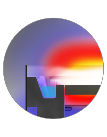 FRY TOP S GAS M60 AISI Platte - 1/3 GERILLT - Im Fach