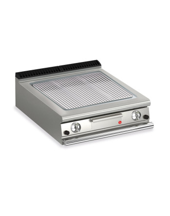 FRY TOP S GAS M80 Chromplatte - GERILLT - Top  Version - Thermostat