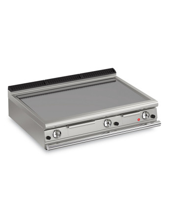 GAS FRY TOP SMOOTH PLATE VERSION - THERMOSTAT-CONTROLLED
