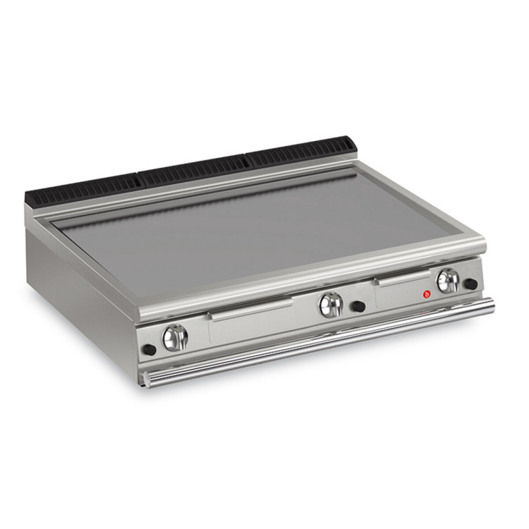 FRY TOP A GAS PIASTRA LISCIA VERSIONE TOP - TERMOSTATATO
