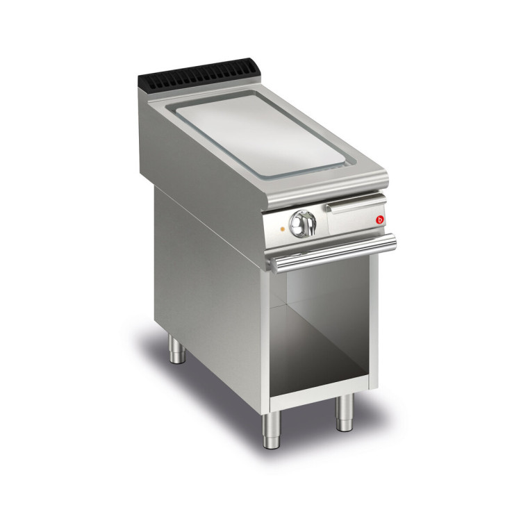 FRY TOP S électrique M40 plaque FER - Lisse - SUR PLACARD - thermostaté
