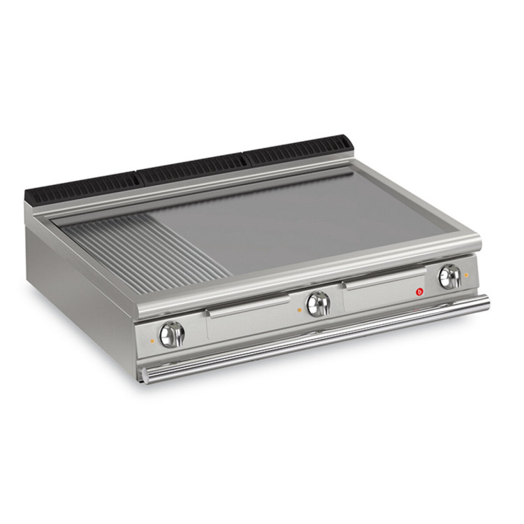 ELECTRIC FRY TOP PLATE 2/3 SMOOTH 1/3 GROOVED TOP VERSION