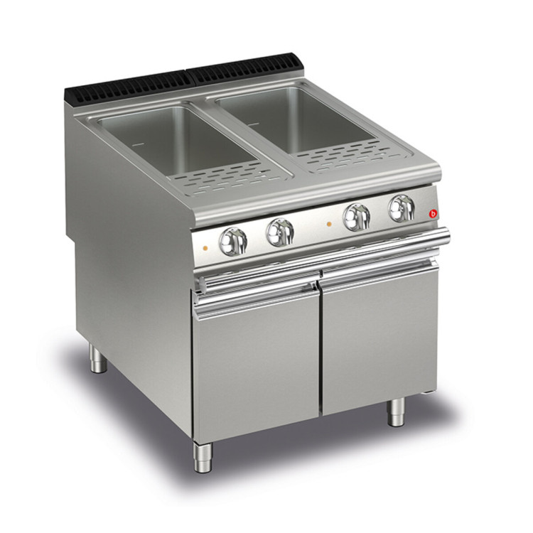 COCEDOR DE PASTA ELÉCTRICO 2 CUBETAS 40 + 40 LITROS