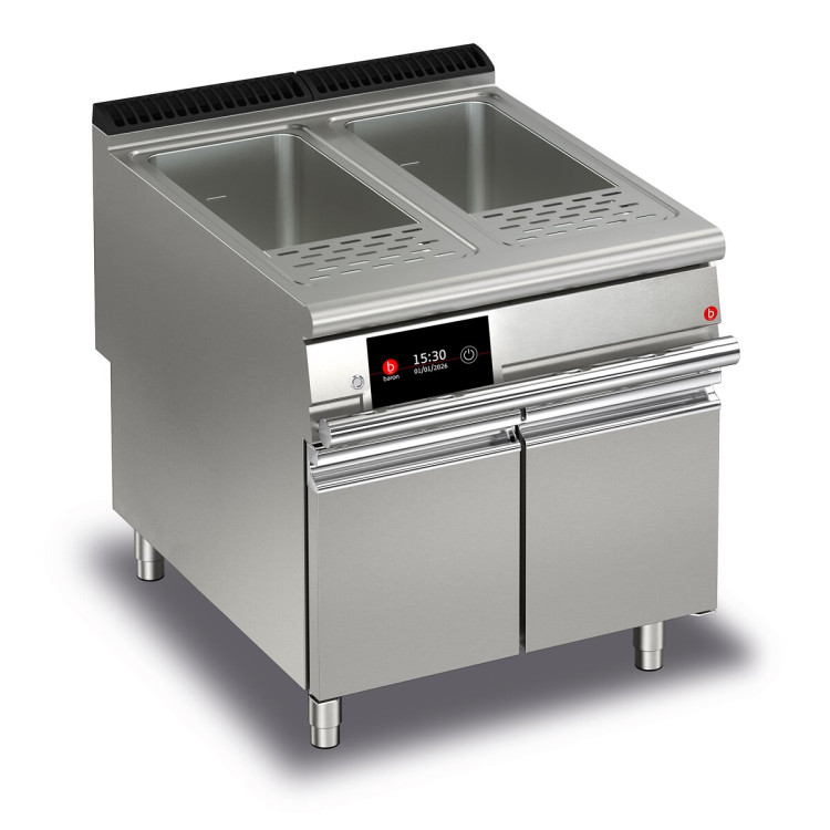 COCEDOR DE PASTA ELÉCTRICO 2 CUBETAS 40 + 40 LITROS