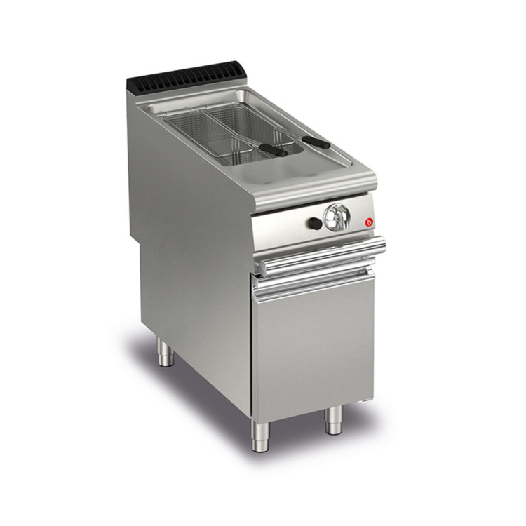 FRIGGITRICE A GAS 1 VASCA 15 LT - CON KIT 2 CESTELLI