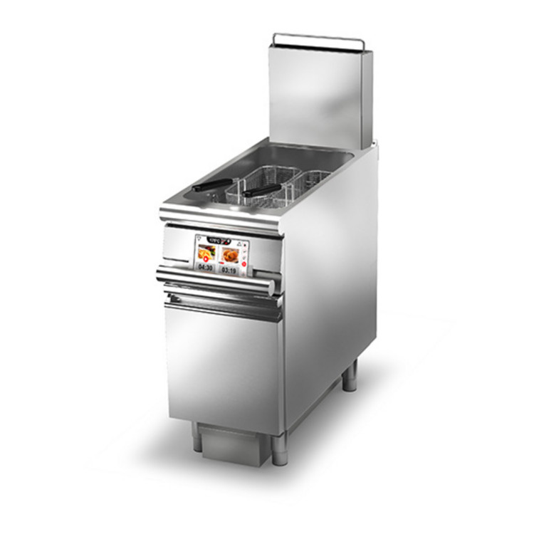 FREIDORA A GAS EVO 1 TANQUE CONTROL ELECTRÓNICO 23 LT - Con filtrado de aceite