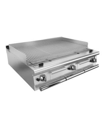 Grill aus Lavastein GAS  M120 - Grillrost aus Edelstahl - M120 Top Version