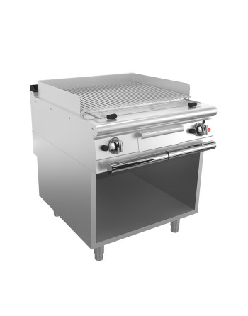 Grill a gas de piedra de lava M80 - Grill de varilla de acero inoxidable - M80 en compartimento