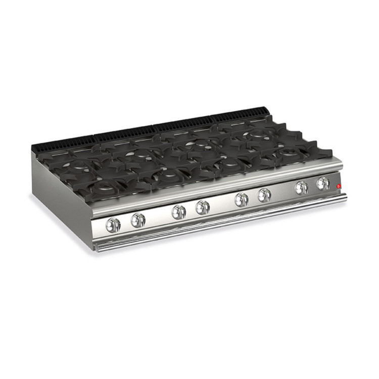 COCINA DE GAS DE 8 QUEMADORES VERSIÓN TOP - 39,4 KW