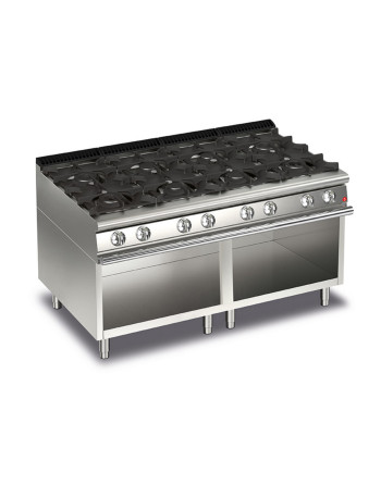 COCINA DE GAS DE 8 QUEMADORES EN COMPARTIMENTO ABIERTO - 39,4 KW