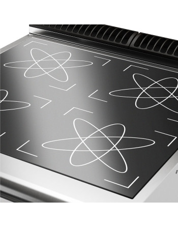 COCINA ELÉCTRICA DE INDUCCIÓN DE 4 ZONAS EN COMPARTIMENTO ABIERTO