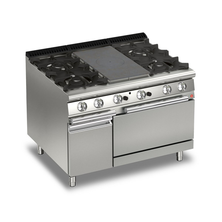 PLAQUE TOUT GAZ AVEC 4 BRÛLEURS GAUCHE/DROITE SUR FOUR À GAZ