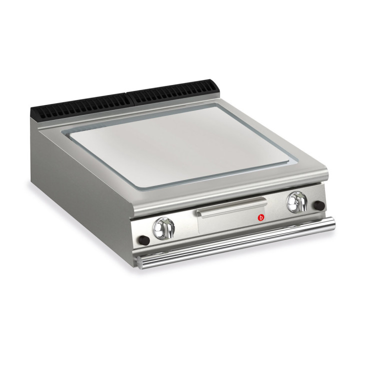 FRY TOP S GAS M80 Płyta z stali nierdzewnej AISI – gładka – wersja z termostatem