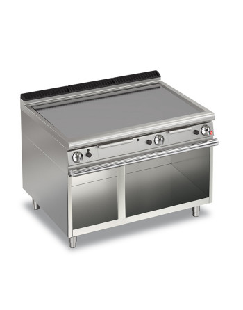 GAS-GRILLPLATTEN - GLATTE PLATTE MIT THERMOSTAT AUF UNTERBAU