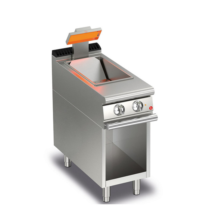 ELECTRIC POTATO WARMER ON OPEN COMPARTMENT