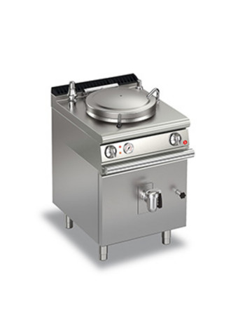 PENTOLA ELETTRICA RISCALDAMENTO INDIRETTO - 50 LT - CON VALVOLA DI SCARICO AUTOMATICO CONDENSA INTERCAPEDINE