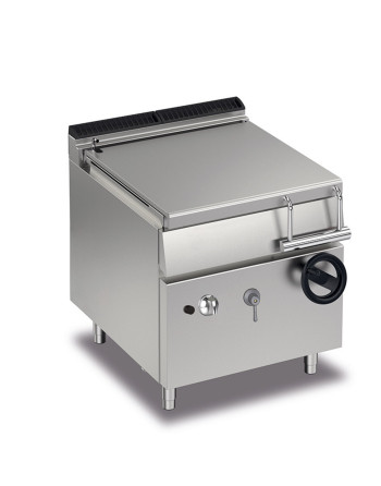 SARTEN A  GAS BASCULANTE MANUAL 43 L - DEPÓSITO DE ACERO INOXIDABLE