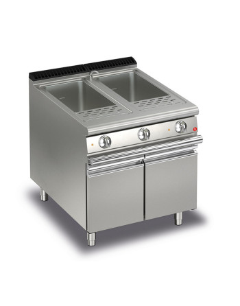COCEDOR DE PASTA ELÉCTRICO 2 CUBETAS 26 LT - CON PUERTA - 4 CESTAS INCLUIDAS