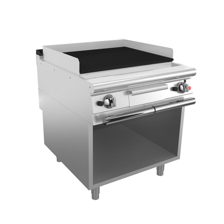 Super GAS Grill  M80 - Grill aus Gusseisen  - M80 auf  Unterbau