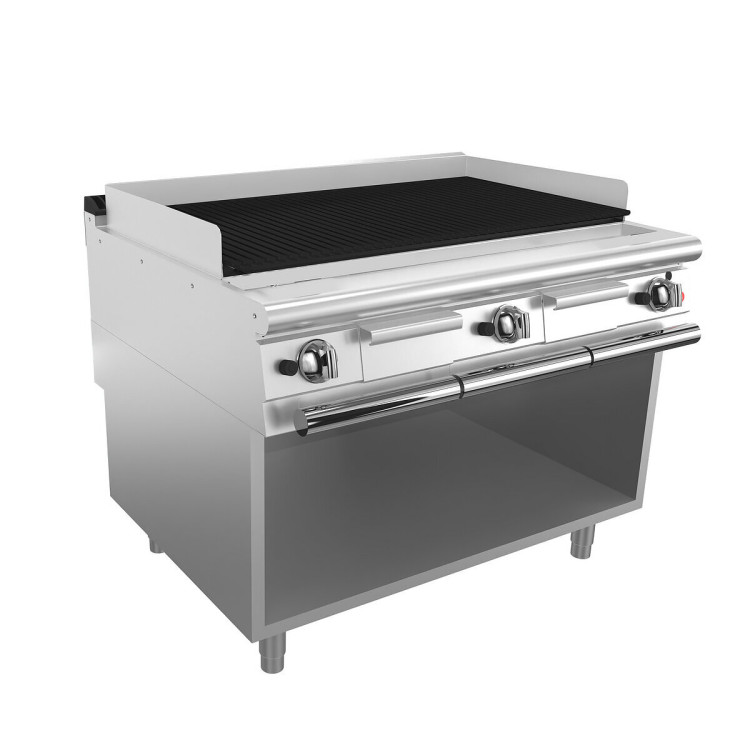Super GAS Grill  M120 - Grill aus Gusseisen  - M120 auf  Unterbau