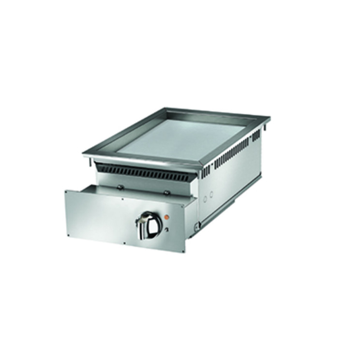 FRY TOP ELETTRICO PIASTRA LISCIA CROMATA