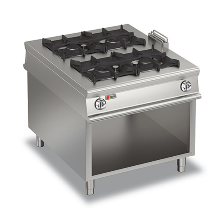 CUISINIÈRE 4 FEUX À TRAVERS - LE COMPARTIMENT
