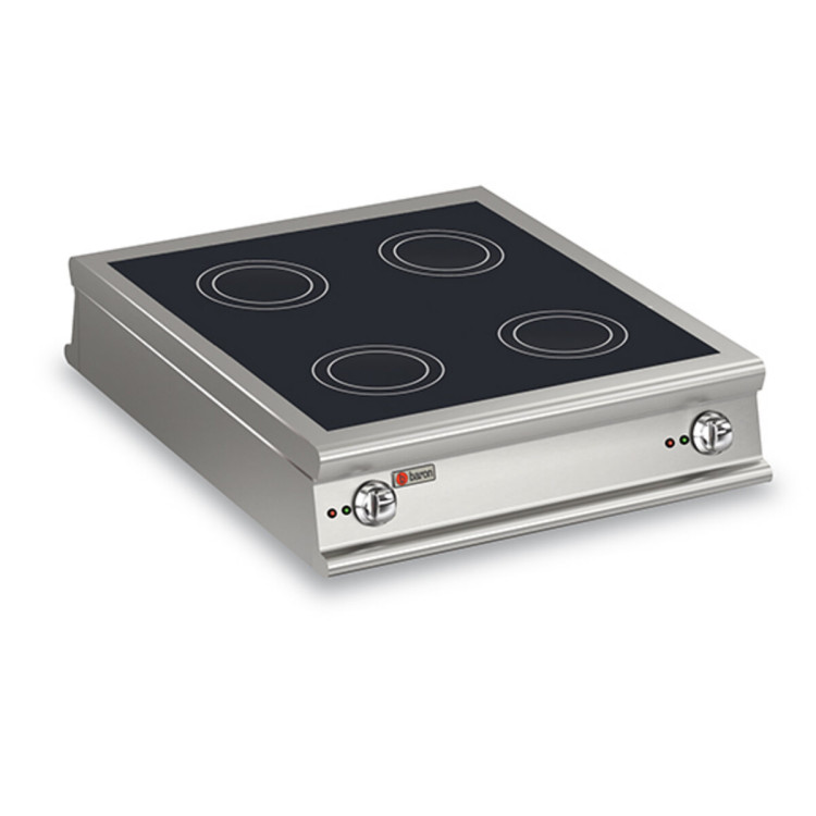 CUCINA A INDUZIONE 4 ZONE PASSANTE - VERSIONE TOP