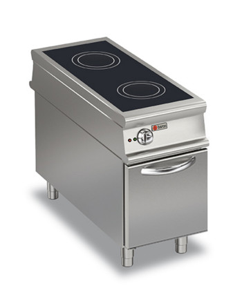 2-ZONE INDUCTION COOKER - ON CABINET WITH DOORS