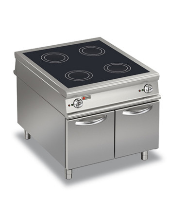 4-ZONE INDUCTION COOKER - ON CABINET WITH DOORS