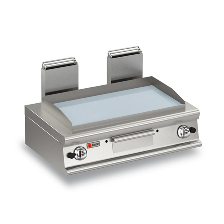 FRY-TOP A GAS PIASTRA LISCIA CROMATA - VERSIONE TOP