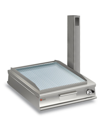 PASS-THROUGH GAS FRY-TOP RIBBED CHROME PLATE - TOP VERSION