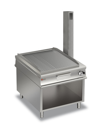 PLACA RANURADA THROUGH-THE-GAS FRY-TOP - EN COMPARTIMENTO