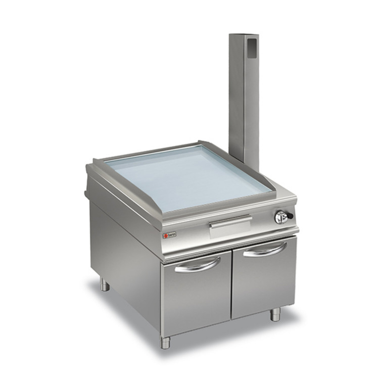 PASS-THROUGH GAS FRY-TOP PLACA CROMADA LISA - EN COMPARTIMENTO CON PUERTAS