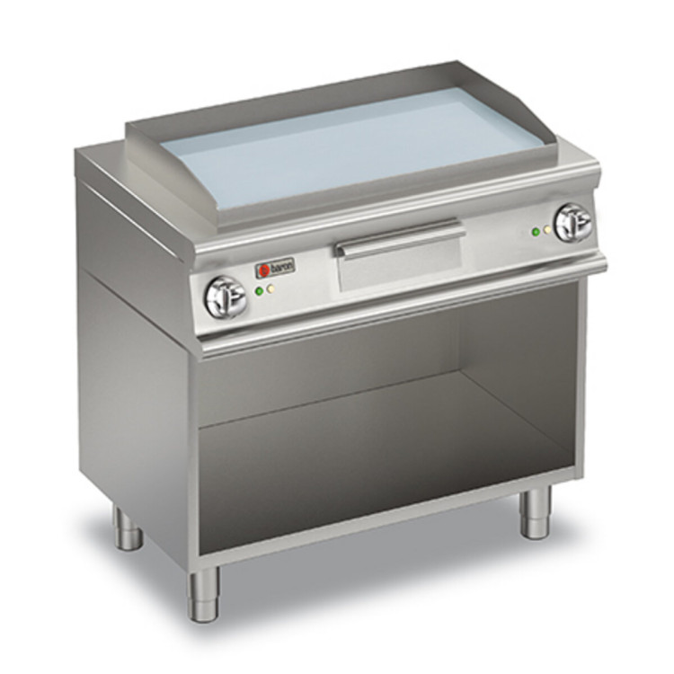 FRY-TOP ELETTRICO PIASTRA LISCIA CROMATA - SU VANO