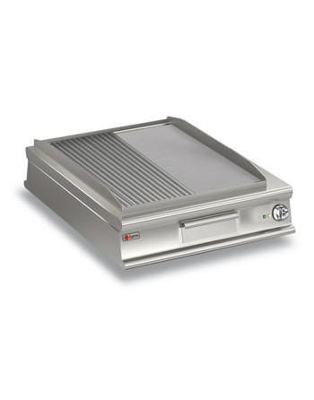 FRY-TOP PASSANTE ELETTRICO PIASTRA 1/2 LISCIA 1/2 RIGATA - VERSIONE TOP