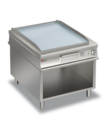 FRY-TOP PASSANTE ELETTRICO PIASTRA LISCIA CROMATA - SU VANO