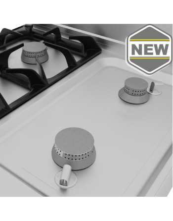 COCINA DE GAS DE 4 FUEGOS SOBRE HORNO ELÉCTRICO ESTÁTICO - 19,1 KW